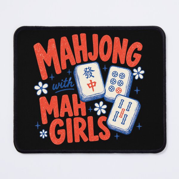 Item preview, Mahjong with Mah Girls, Mahjong Social Club, Funny Mahj designed and sold by PastelWingg.