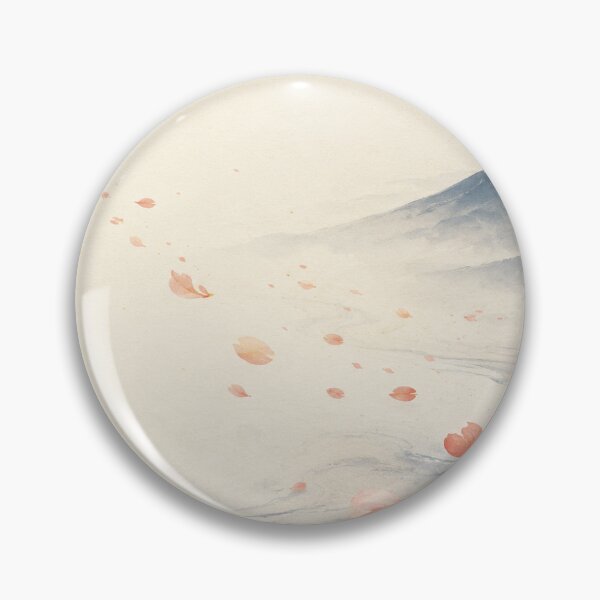 Item preview, Serene Distant Fuji with Floating Cherry Blossom Petals - Ethereal Japanese Ukiyo-e Art designed and sold by seigojapan.