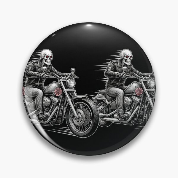 Item preview, Skeleton Biker Riding Motorcycle designed and sold by Vexorask.