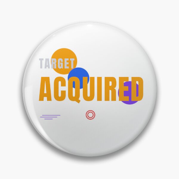 Item preview, Target Acquired – Modern Tech Typography Design designed and sold by HeartAndArtShop.