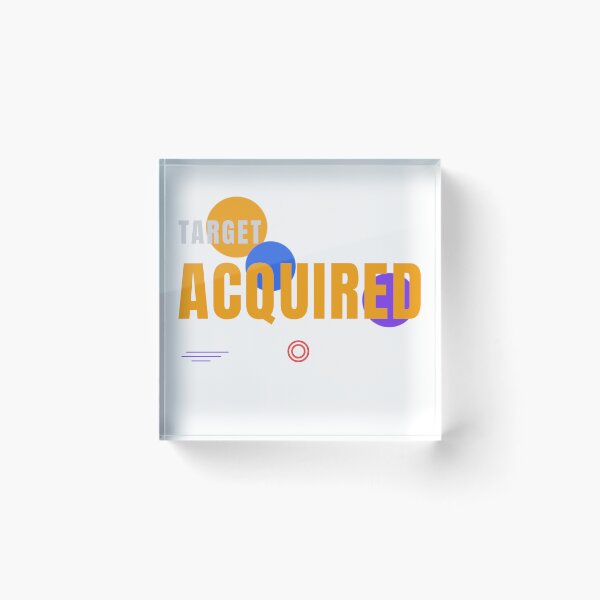 Item preview, Target Acquired – Modern Tech Typography Design designed and sold by HeartAndArtShop.
