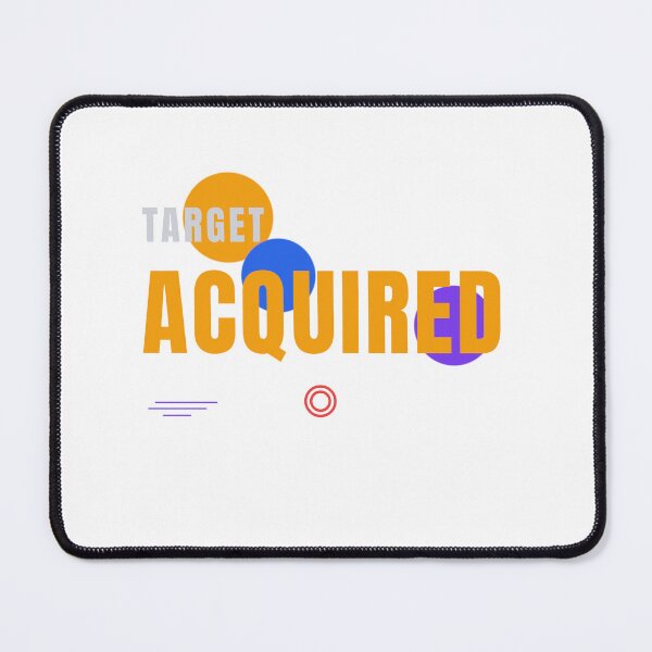 Item preview, Target Acquired – Modern Tech Typography Design designed and sold by HeartAndArtShop.