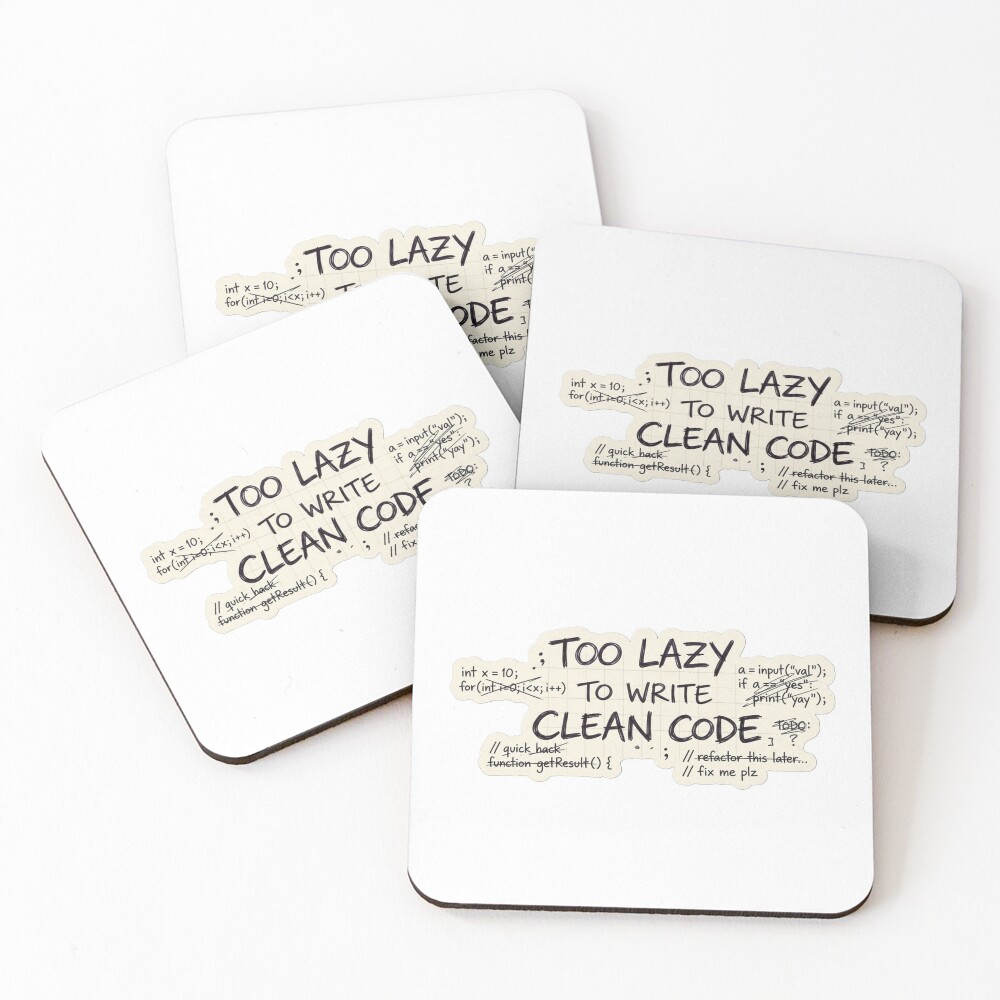 Item preview, Coasters (Set of 4) designed and sold by CtrlZHumor.
