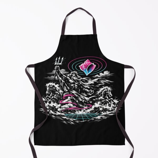 Item preview, Synthwave Sumi-e Poseidon Rising designed and sold by KungPowUnicorn.