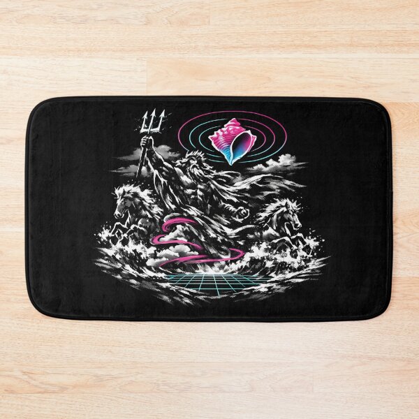 Item preview, Synthwave Sumi-e Poseidon Rising designed and sold by KungPowUnicorn.