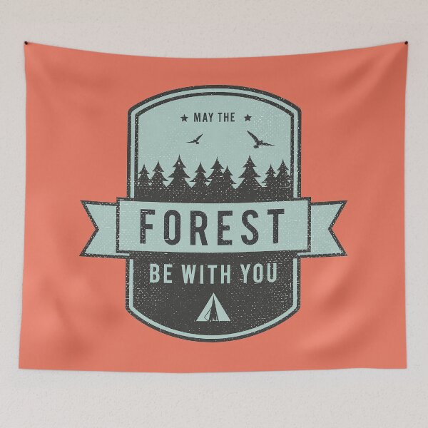 Item preview, May The Forest Be With You, Funny camping designed and sold by PastelWingg.