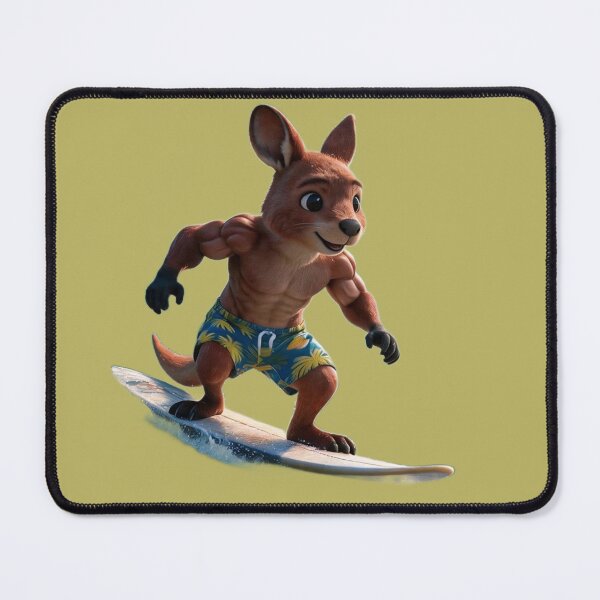Item preview, Kali - Surfing Kangaroo - no wave version designed and sold by The Aussie Muse • Purple Empress  .
