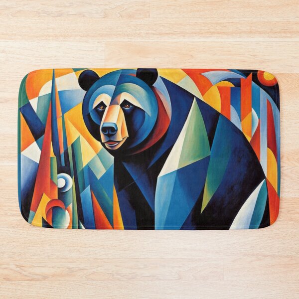 Item preview, Abstract Geometric Bear in Nature designed and sold by Harmonic_Layers.