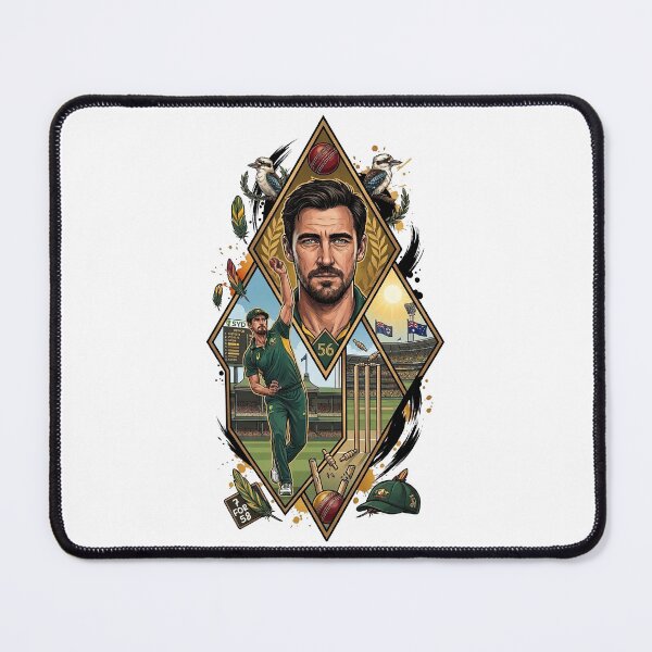 Item preview, Mitchell Starc Abstract Art designed and sold by graphic-genie.