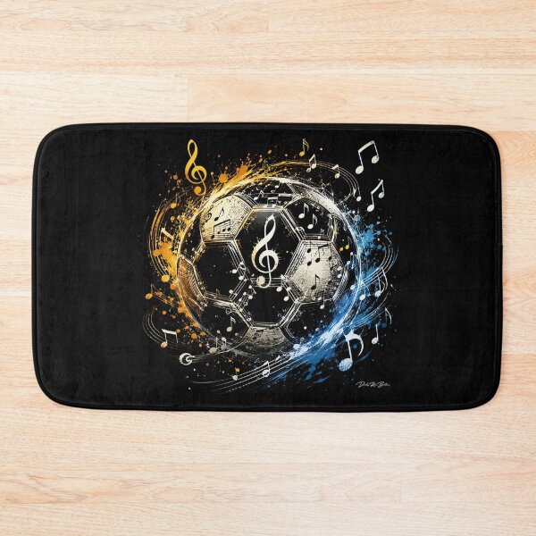 Item preview, A Soccer Ball Made from Music Notes and Staff Lines designed and sold by MySheetMusicArt.