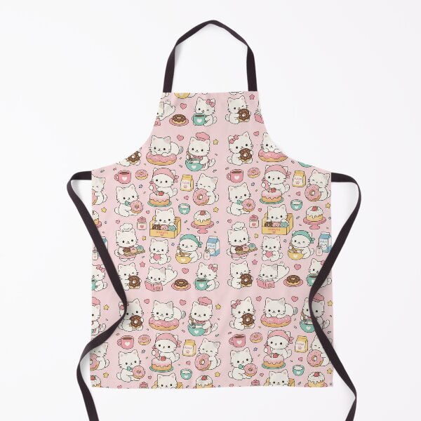 Item preview, Cute Bakery Cat Kawaii Pattern designed and sold by Soft Berry Studio.