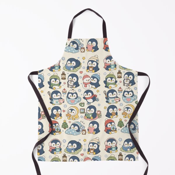 Item preview, Cute Winter Penguin Kawaii Pattern designed and sold by Soft Berry Studio.