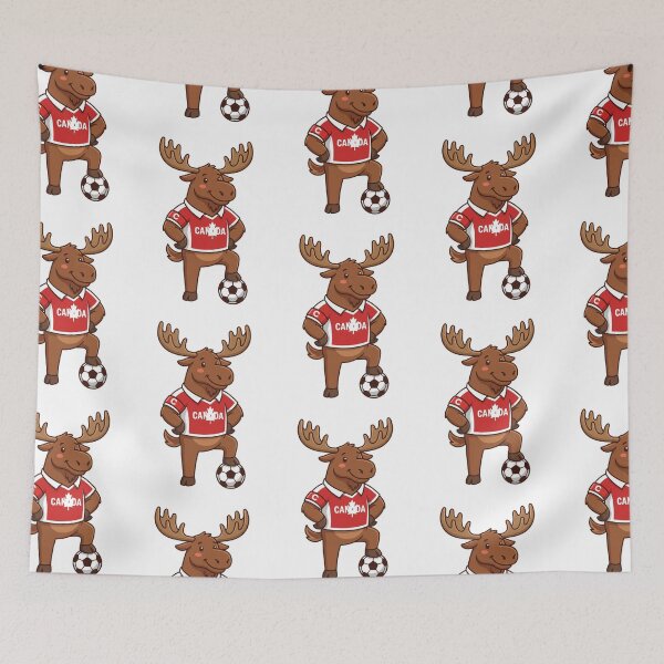 Item preview, Canadian Moose Soccer Captain Cute Canada Football Fan designed and sold by PictoVibe.