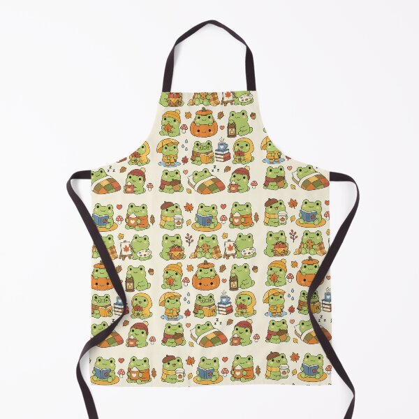 Item preview, Cute Autumn Frog Kawaii Pattern designed and sold by Soft Berry Studio.