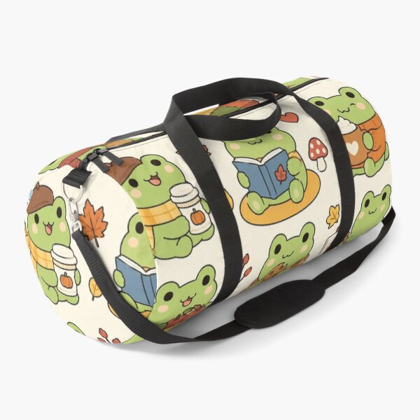 Item preview, Cute Autumn Frog Kawaii Pattern designed and sold by Soft Berry Studio.