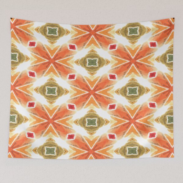 Item preview, Orange Lime Crush Pattern designed and sold by Shy Fractal Designs.