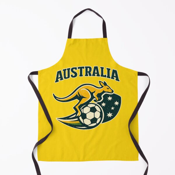 Item preview, Australia 2026 Soccer Kangaroo, Green & Gold Football Fan Design designed and sold by Cadsdiva.