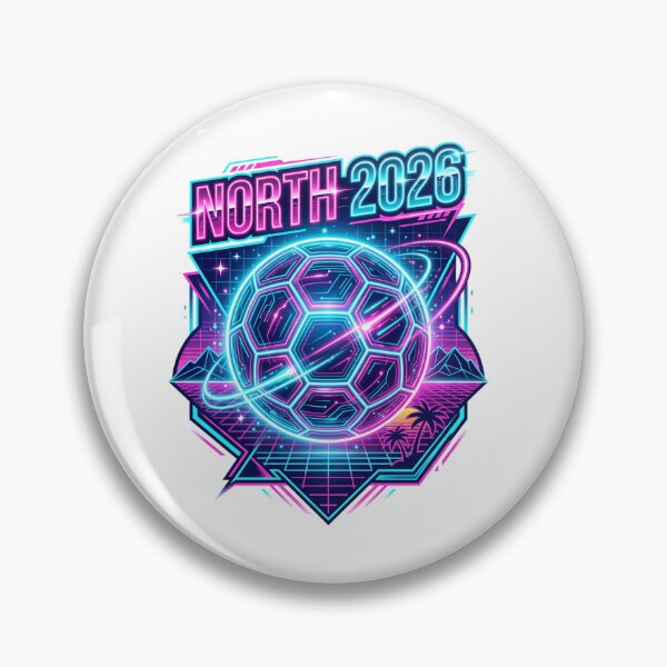Item preview, We The North 2026 Soccer Cyber Neon Football Fan designed and sold by PictoVibe.
