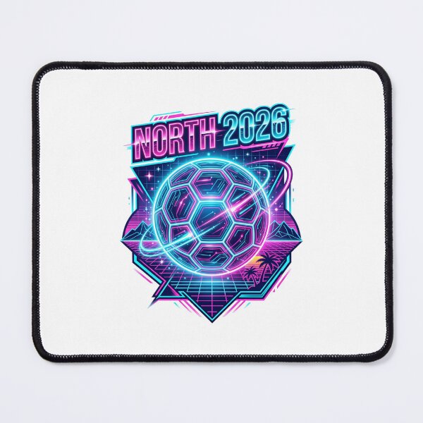 Item preview, We The North 2026 Soccer Cyber Neon Football Fan designed and sold by PictoVibe.