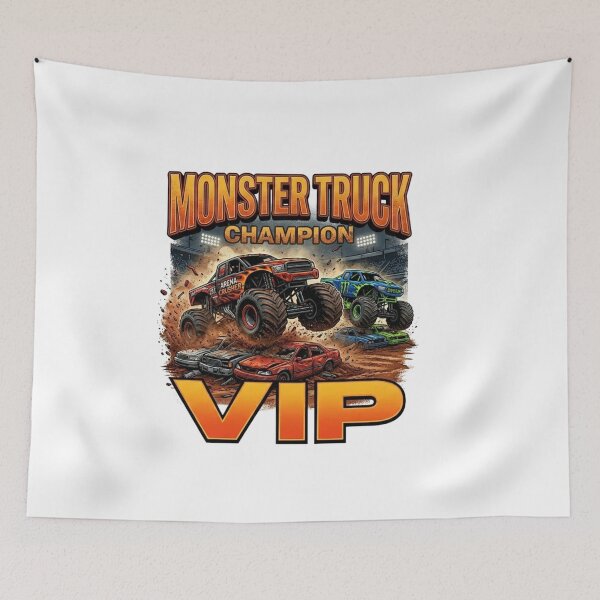Item preview, MONSTER TRUCK CHAMPION VIP T-SHIRT/monster truck kids, designed and sold by NinaCreator.