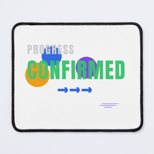 Item preview, Progress Confirmed – Modern Tech Typography Design designed and sold by HeartAndArtShop.