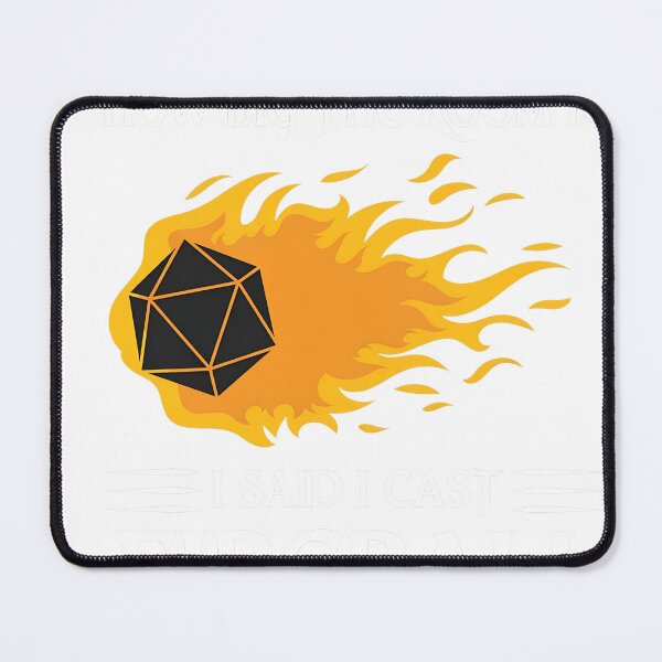 Item preview, Dice Flame Magic Quote Gaming  designed and sold by HumorInHues.