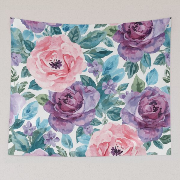 Item preview, Purple Pink Floral Pattern  designed and sold by SeaStarAlex.