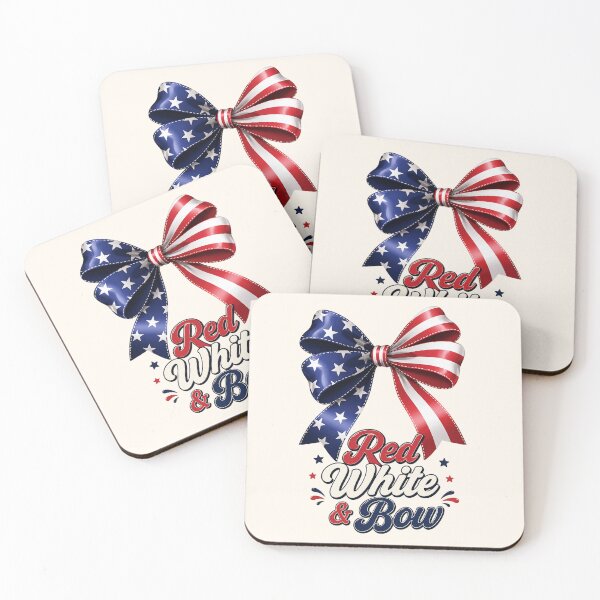 Item preview, Red White & Bow Patriotic Coquette Ribbon Design designed and sold by SweetLilith.