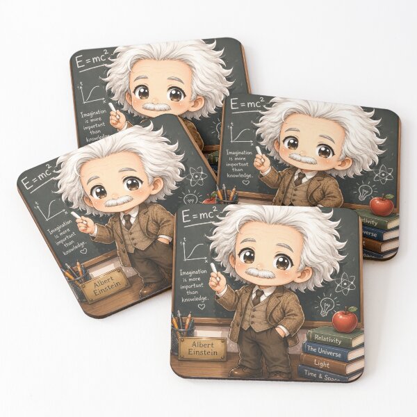 Item preview, Chibi Albert Einstein | Cute Scientist Cartoon designed and sold by YumiStories Shop.