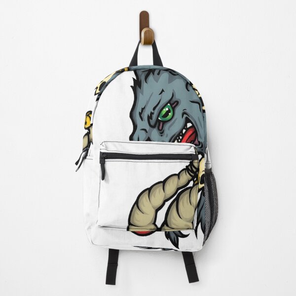 Item preview, Monstrous Horned Head with Skulls and Bells designed and sold by HumorInHues.