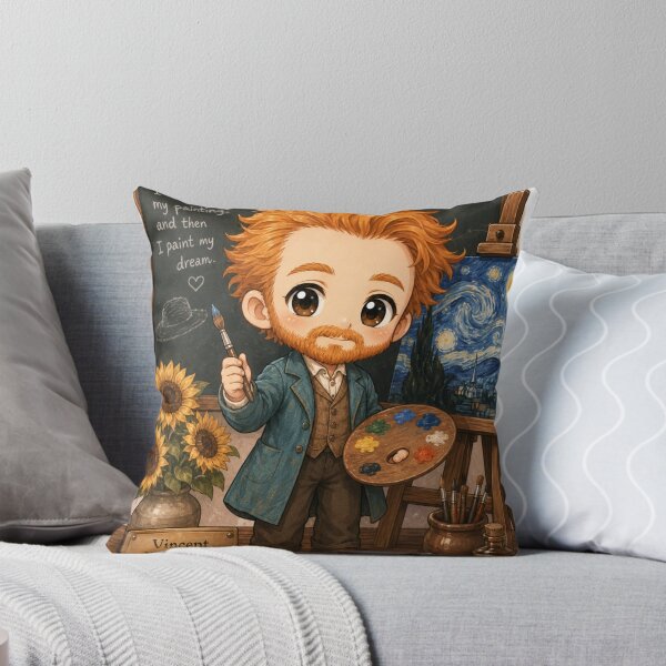 Item preview, Chibi Vincent van Gogh | Cute Artist Cartoon designed and sold by YumiStories Shop.