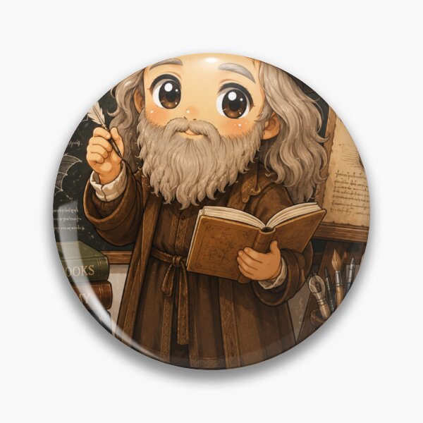Item preview, Chibi Leonardo da Vinci | Inventor Artist Genius designed and sold by YumiStories Shop.