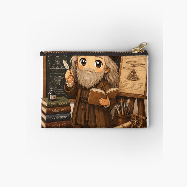Item preview, Chibi Leonardo da Vinci | Inventor Artist Genius designed and sold by YumiStories Shop.