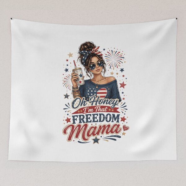 Item preview, Oh Honey I'm that Freedom Mama | 4th of July designed and sold by Katybmadeit.
