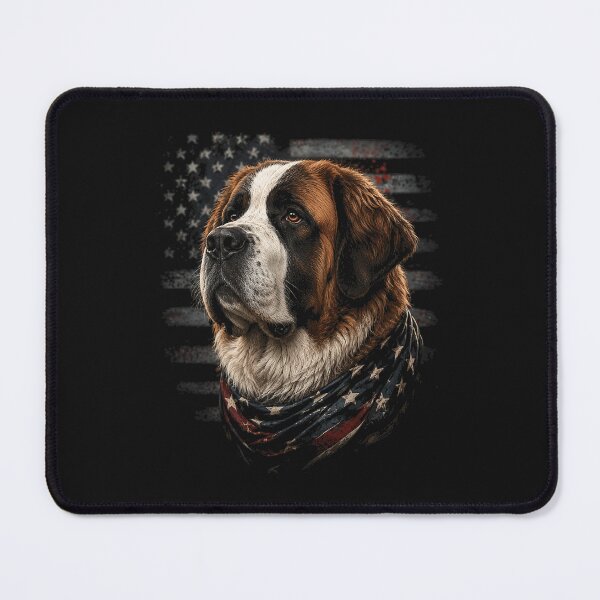Item preview, Patriotic Saint Bernard Dog American Flag designed and sold by CleoJames.