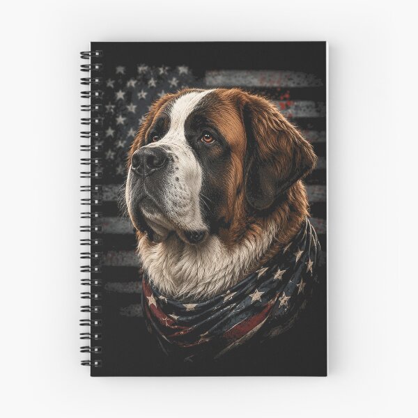 Item preview, Patriotic Saint Bernard Dog American Flag designed and sold by CleoJames.