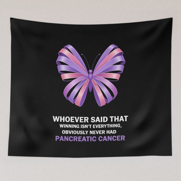 Item preview, Pancreatic Cancer Pancreatic Awareness Purple Ribbon Cancer Support Graphics designed and sold by sailorjessiArt.