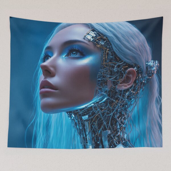 Item preview, Futuristic Cyborg Woman 3 designed and sold by 3dvirtualand.