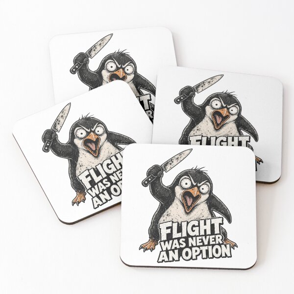 Item preview, Flight Was Never An Option | Funny Unhinged Penguin designed and sold by ChaosThreadsCo.