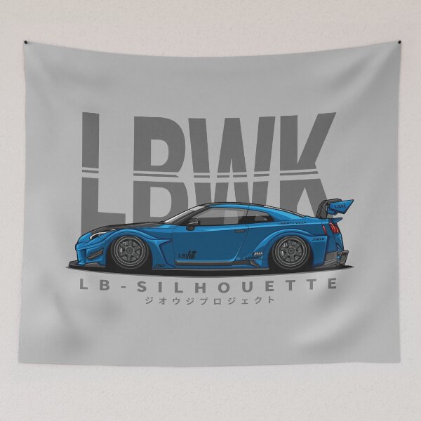 Item preview, LBWK Silhouette GTR R35 (Wangan Blue) designed and sold by JioojiProject.