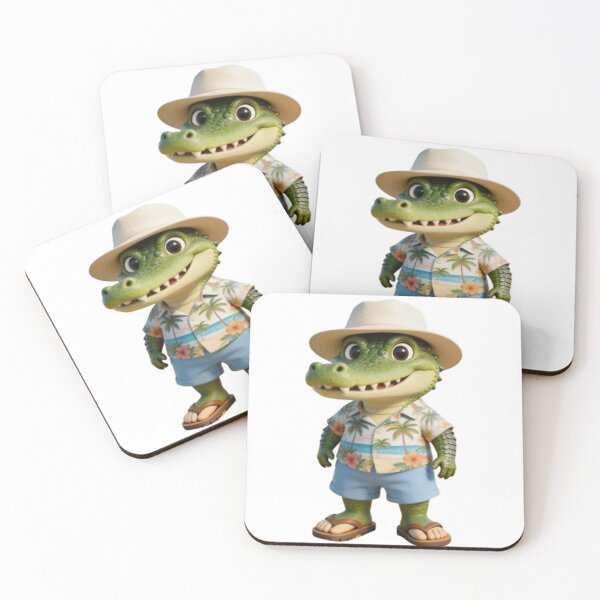 Item preview, Baru the Tropical Crocodile designed and sold by The Aussie Muse • Purple Empress  .