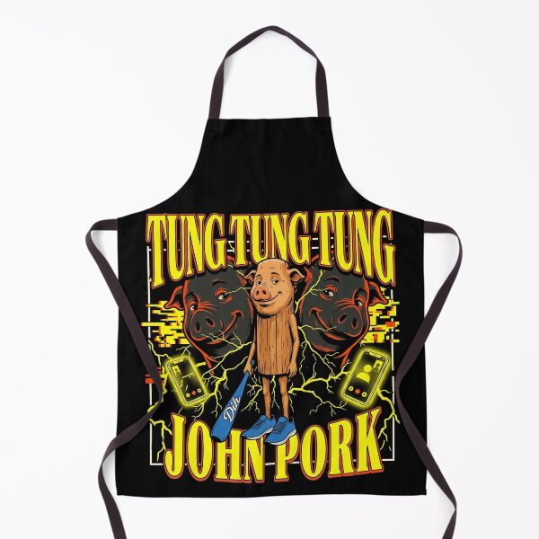 Item preview, John Pork Tung Tung Tung Meme Gen Z Brainrot Funny Call designed and sold by Kitkin.
