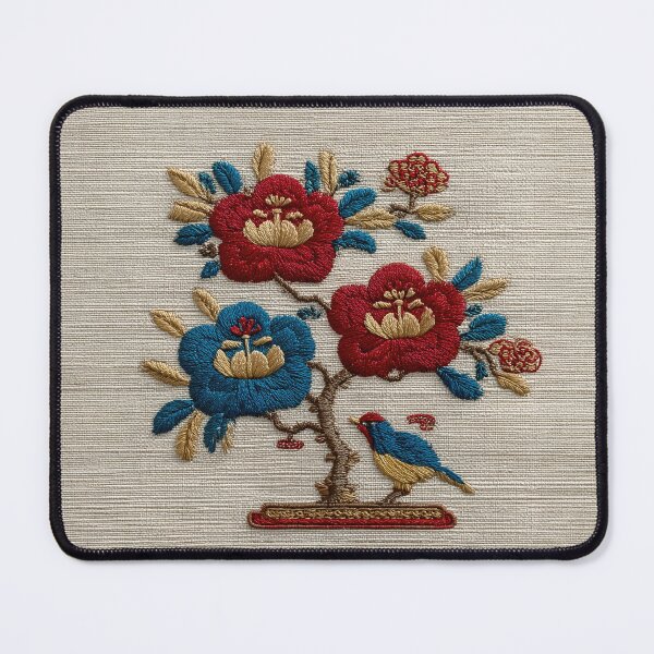 Item preview, Traditional Oriental Embroidery Floral Bird Art designed and sold by colorful-white.