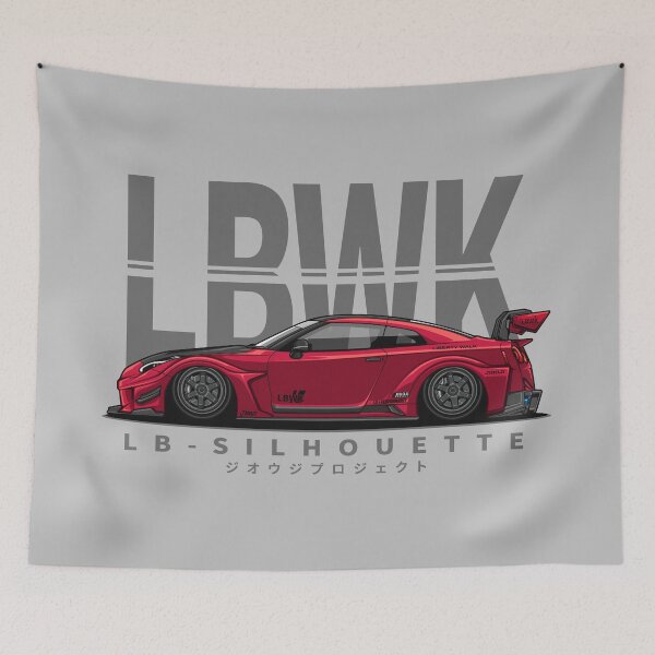 Item preview, LBWK Silhouette GTR R35 (Vibrant Red) designed and sold by JioojiProject.