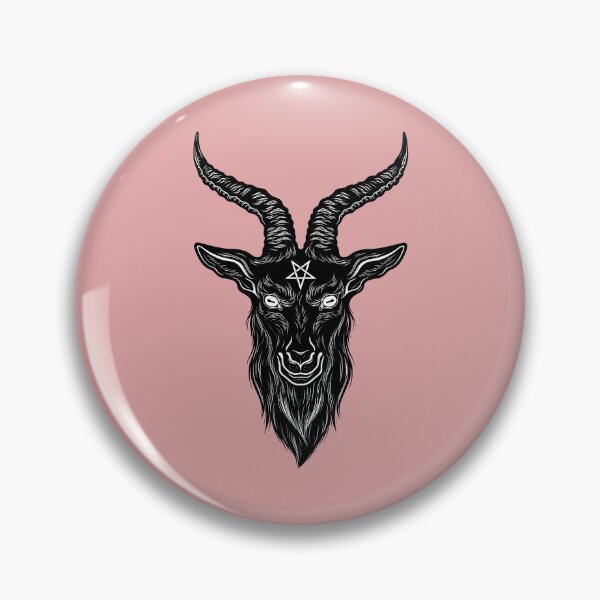 Item preview, Satan, Goth Occult, Animal Goat Gothic Baphomet designed and sold by NoThoughtsCat.