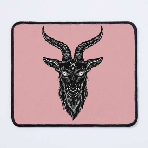 Item preview, Satanás, ocultismo gótico, cabra animal gótica Baphomet designed and sold by NoThoughtsCat.