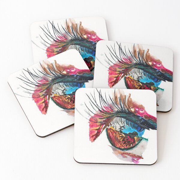 Item preview, Colorful Soul – Abstract Watercolor Eye Art designed and sold by GemniShop.