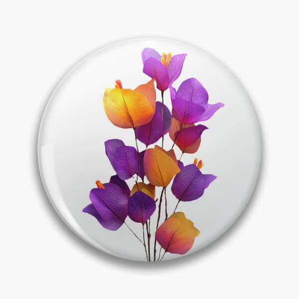 Item preview, Vibrant Purple and Orange Tropical Floral designed and sold by colorful-white.