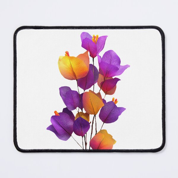 Item preview, Vibrant Purple and Orange Tropical Floral designed and sold by colorful-white.