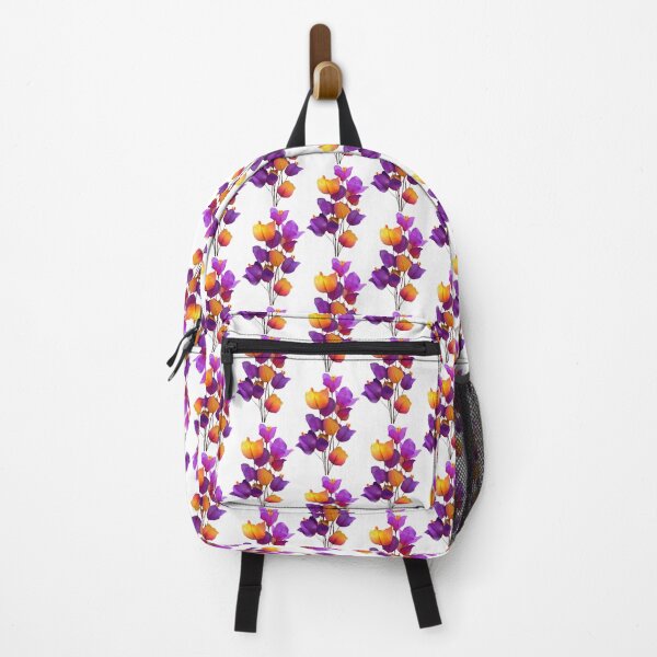 Item preview, Vibrant Purple and Orange Tropical Floral designed and sold by colorful-white.